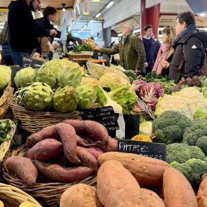 Fresh vegetables at Marché des Capucins in Bordeaux
